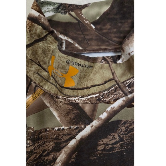 UNDER ARMOUR COLDGEAR REELTREE CAMO PRINT BASELAYER WOMENS LONG SLEEVE LARGE - Picture 4 of 8